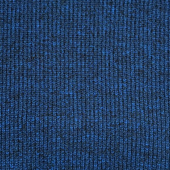 Vintage 80s Le Tigre Knit Sweater Blue Black Made in USA - Men's Size Large - Picture 2 of 7